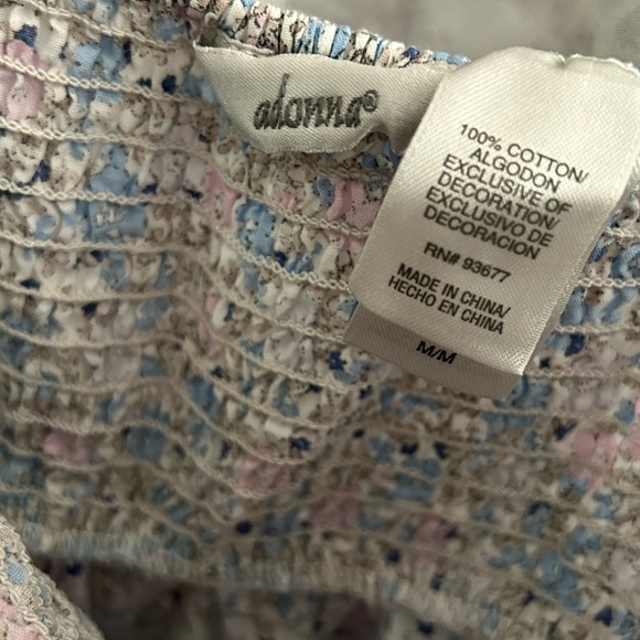 Women’s Adonna Pastel Floral Long Nightgown Size Medium - Picture 2 of 3